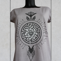 T-shirt femme Sérigraphie - Labyrinth Summer2022