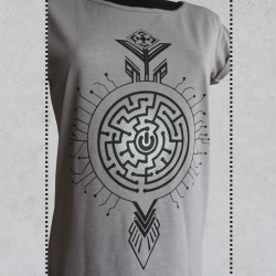 T-shirt femme Sérigraphie - Labyrinth Summer2022