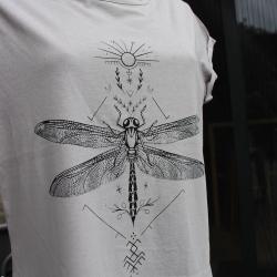 T-shirt Femme Sérigraphié "Odonata" Spring 2024