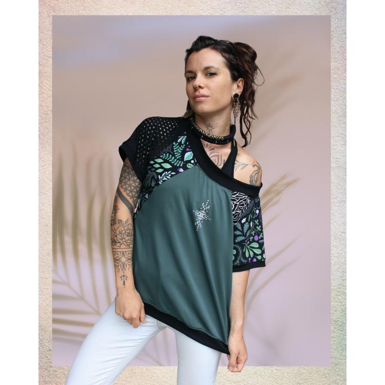 T-shirt loose col bateau - Taille L - 01 - juin25