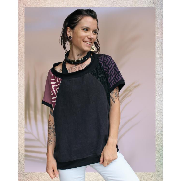 T-shirt Loose col bateau - Taille M-L - 03 - juin25