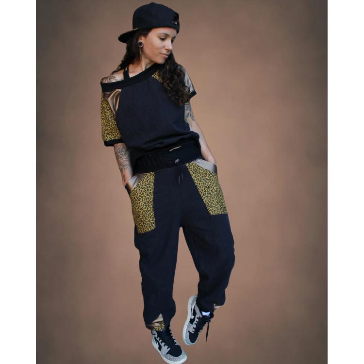 Pantalon lin & coton Taille S-M - Fierce Fucking Feline